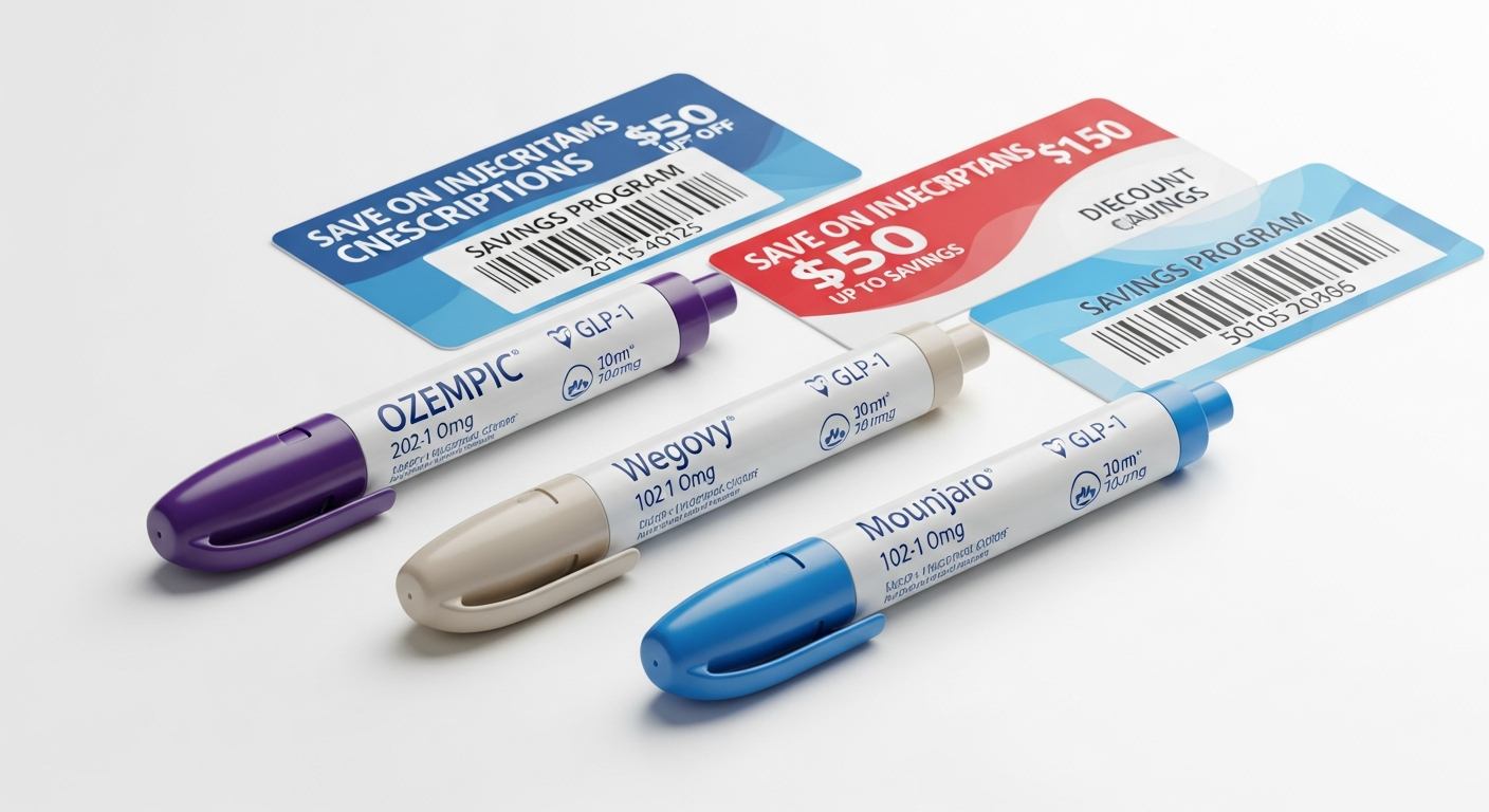 GLP-1 Manufacturer Coupon Comparison 2026: Wegovy, Zepbound, Ozempic & Mounjaro Pricing
