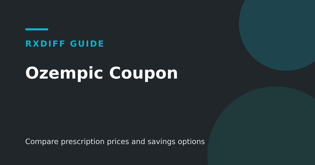 Ozempic coupon and current price guide